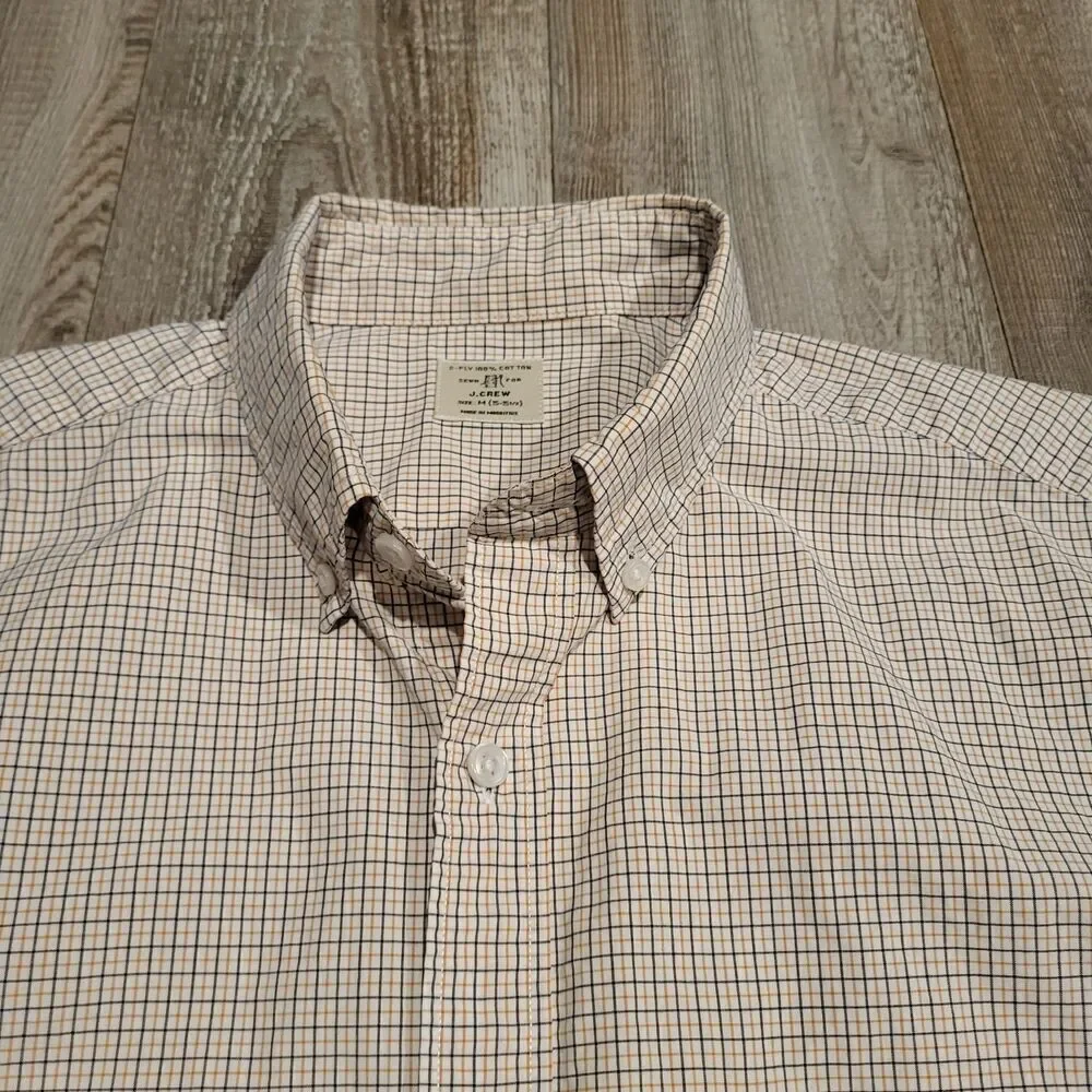J.Crew 100% Cotton Long Sleeved Button Down Shirt Men's Size Medium
